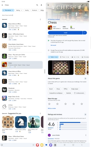 Press Install and follow the instructions on the screen to install the app.