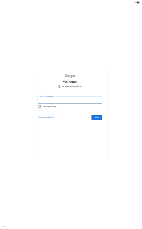 Press the field below 