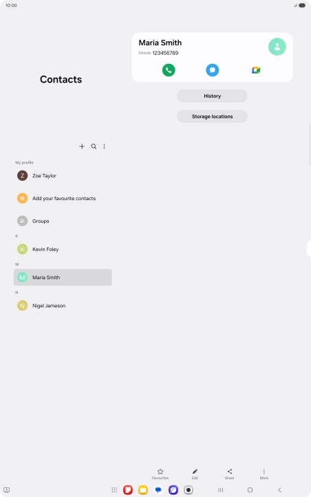 Press the Home key to return to the home screen.