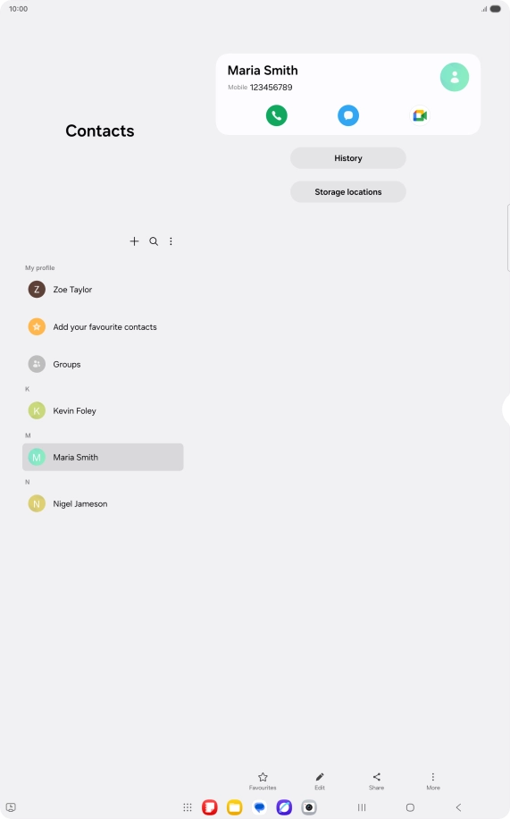 Press the Home key to return to the home screen.