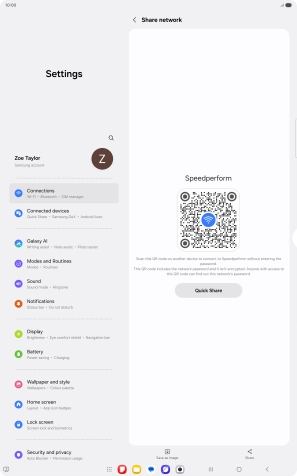 Place the QR code inside the camera frame on the other device to scan the code.