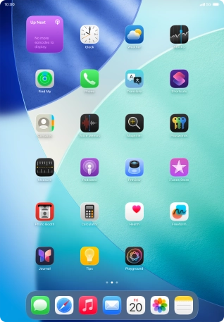 If you're using a Widget Stack: slide up or down on the stack to select the required widget.