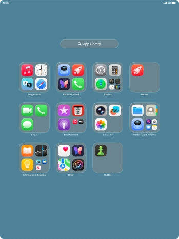 Press and hold the required app.