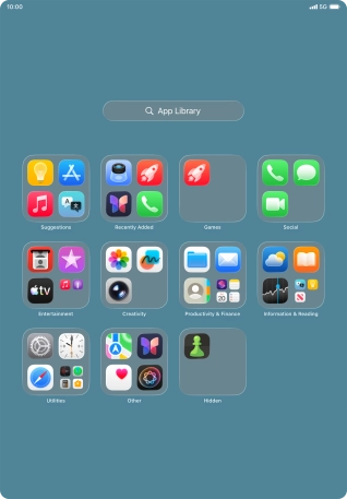 Press and hold the required app.
