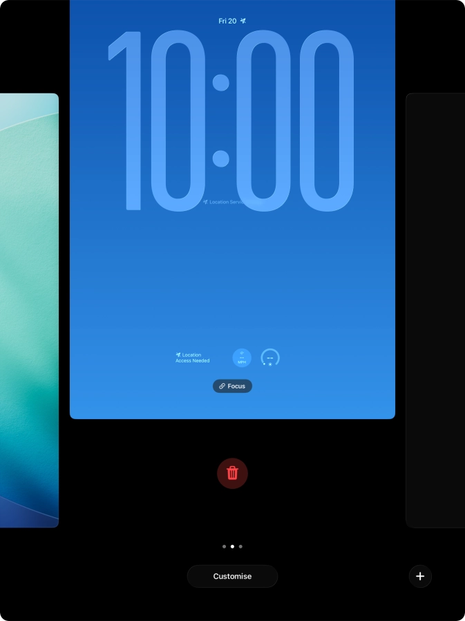 Press the delete icon.