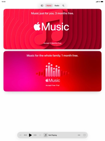 Press the iPad icon.