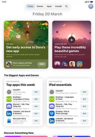 Press the search icon.