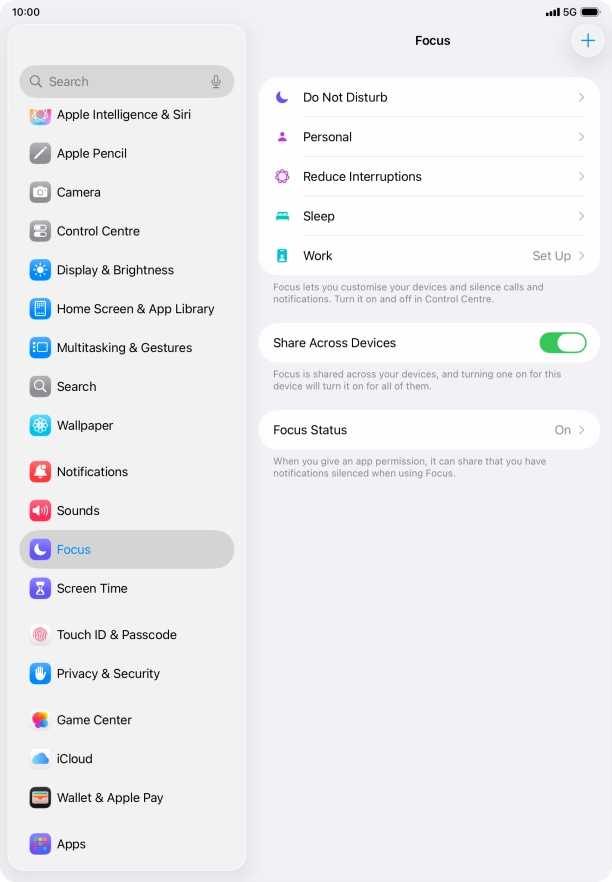 Press Do Not Disturb.
