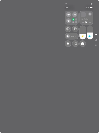 Press the sound mode icon to turn silent mode on or off.