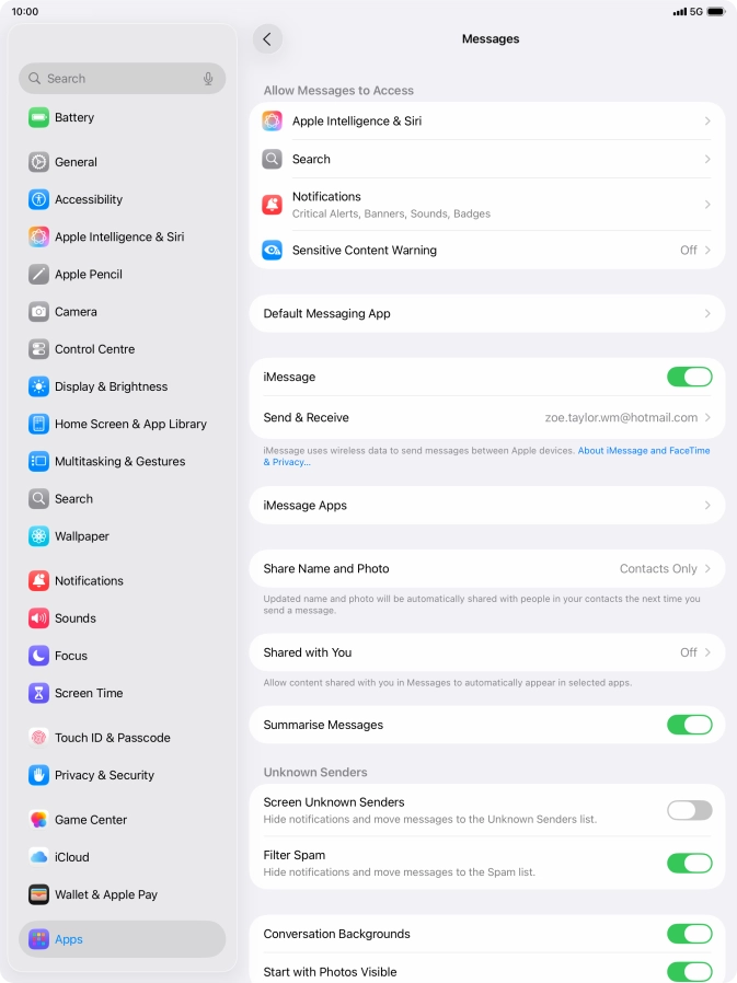 Slide your finger upwards starting from the bottom of the screen to return to the home screen.