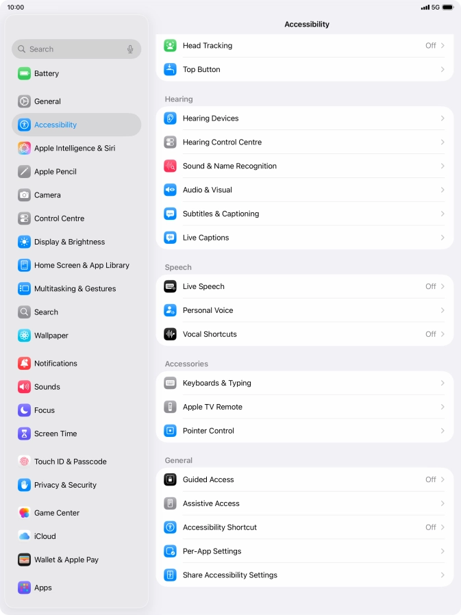 Press the required category below 