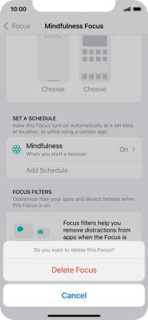Press Delete Focus. Press Delete Focus.