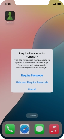 Press Require Passcode.