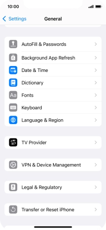Press Transfer or Reset iPhone.
