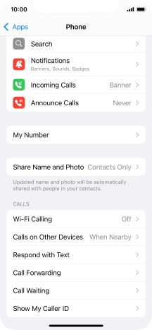 Press Wi-Fi Calling.