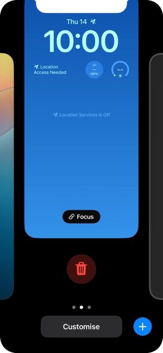 Press the delete icon. Press the delete icon.