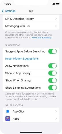 Press the required app.