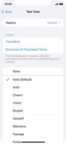 Press the required message tones to hear them.