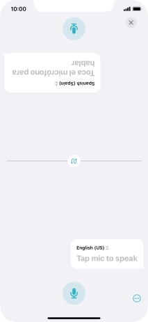 Press the end icon to end two-way view.