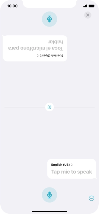 Press the end icon to end two-way view.