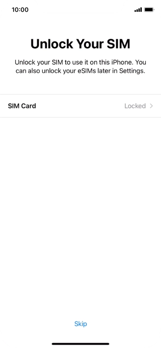 Press SIM Card. Press SIM Card.