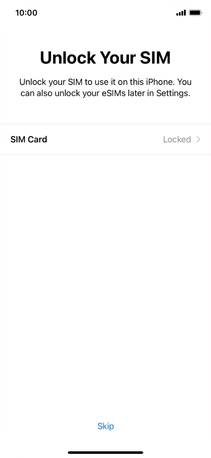 Press SIM Card. Press SIM Card.