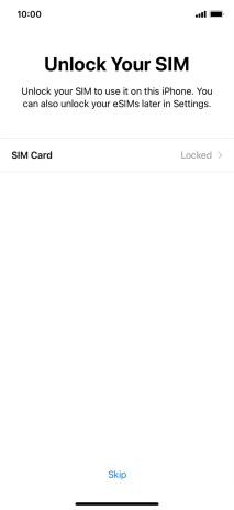 Press SIM Card. Press SIM Card.