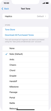 Press the required message tones to hear them.