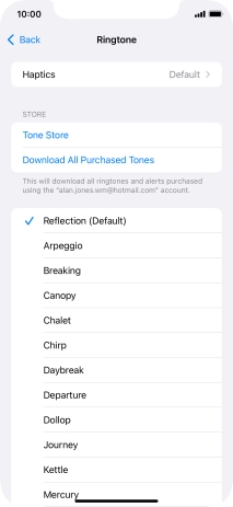 Press the required ring tones to hear them.