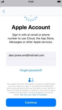 Press Continue. Press Continue.