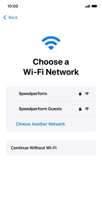 Press the required Wi-Fi network. Press the required Wi-Fi network.