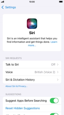 Press Talk to Siri.
