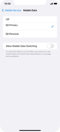 Press the required price plan.