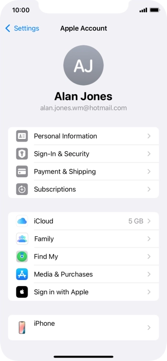 Press Find My. Press Find My.