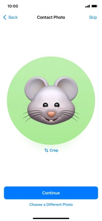 Follow the instructions on the screen to customise the selected picture and press Continue. Follow the instructions on the screen to customise the selected picture and press Continue.