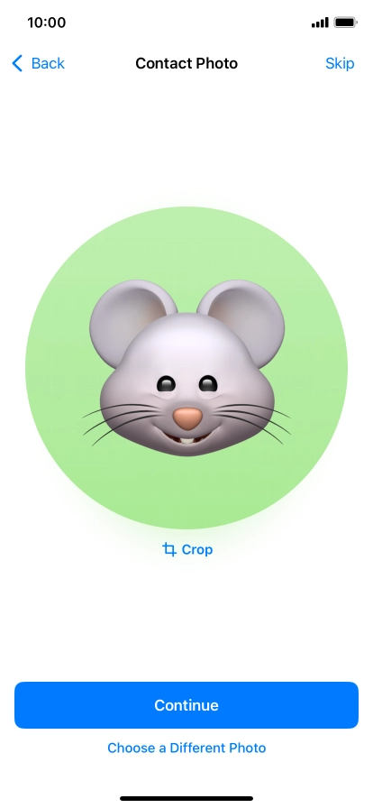 Follow the instructions on the screen to customise the selected picture and press Continue. Follow the instructions on the screen to customise the selected picture and press Continue.