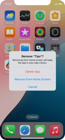 Press Delete App. Press Delete App.