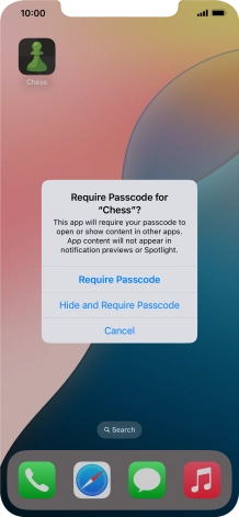 Press Require Passcode.
