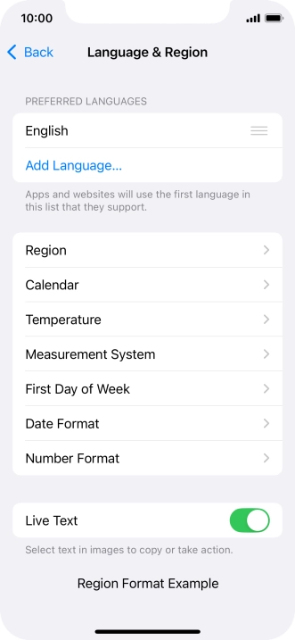 Press Add Language....