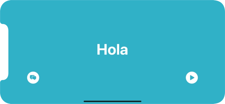Press the split view icon to go back to display of both languages.