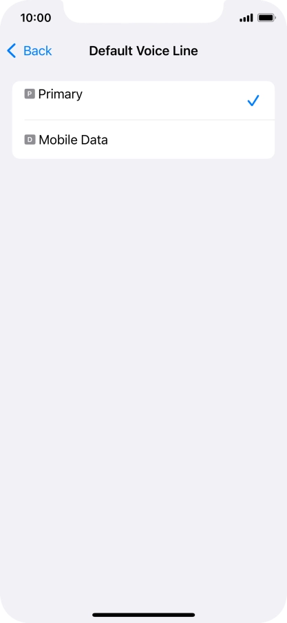 Press the required price plan.