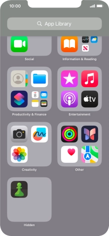 Press and hold the required app.