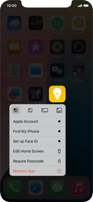 Press Remove App. Press Remove App.