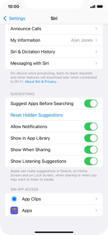 Press the required app. Press the required app.