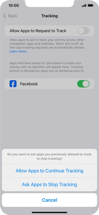 If you turn off the function, press the required setting. If you turn off the function, press the required setting.