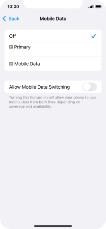 Press the required price plan.