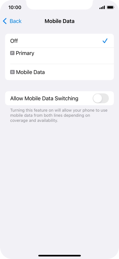 Press the required price plan.