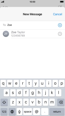 Press the required contact.