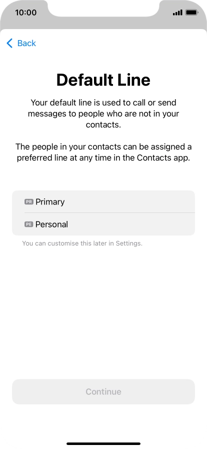 Press the required price plan.
