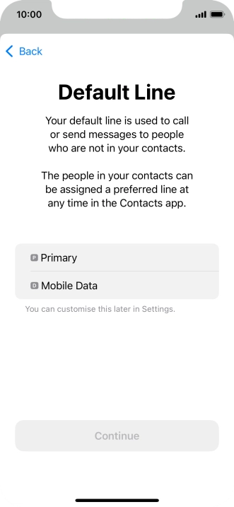 Press the required price plan.